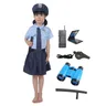 Costume da ufficiale di polizia per ragazze gonna da poliziotto di Halloween abiti da gioco di