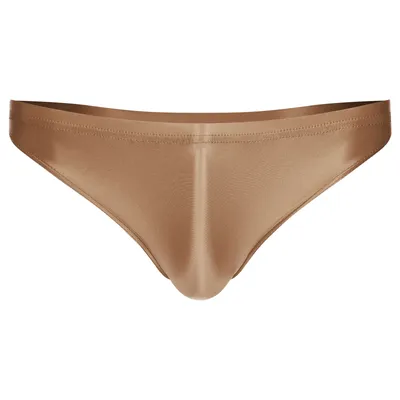 Herren Höschen Glänzend Ausbuchtung Pouch Briefs Einfarbig Boxer Shorts Low Rise Unterhose Image