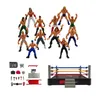 Mini Wrestling Ring Battle Pack-Play Set con Action Figures fai da te realistico Wrestler Building