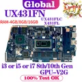 KEFU UX431FN Scheda Madre Per ASUS X431FL X431FLC UX431FL UX431FLC BX431FN RX431FN K431F V431F S431F