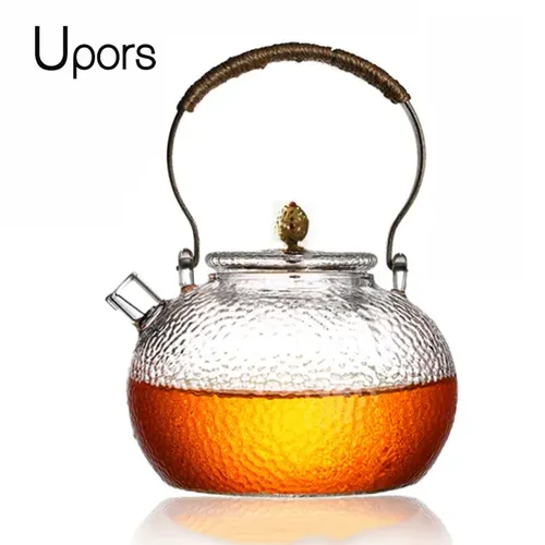 UPORS Wärme Beständig Glas Teekanne Tee Filter Chinesischen kung fu Tee-Set Puer Wasserkocher Kaffee