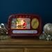 LED Lighted "Santa Sighting" Retro Radio Christmas Snow Globe - 8.75"