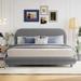 Teddy Fleece Upholstered Platform Bed with Thick Fabric