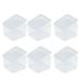 NUOLUX 50Pcs Small Clear Plastic Containers Component Storage Box Mini Tool Boxes