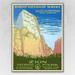 8.5 x 11 in. Zion National Park C1938 Vintage Travel Poster Wall Art Multi Color