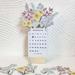 2024 Bloomy Flowers Desk Calendar Floral New Year Monthly Calendar for Office Desk Decor Home Decor