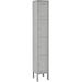 Lockers Four Tier 12 x 15 x 18 in. 4 Door Ready To Assemble Gray