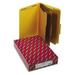 WBTAYB 19098 3-Inch Expansion Classification Folders 2/5 Cut Legal 8-Section Yellow 10/Box