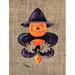 Halloween Pumpkin Bat Fleur de lis Flag Canvas House Size