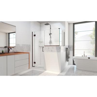 Dreamline DreamLine Unidoor-X 59 inch W x 36 3/8 inch D x 72 inch H Frameless Hinged Shower Enclosure in Oil Rubbed Bronze E129243436-06