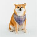 Kll Purple Floral Gingham Check Plaid Dog Bandanas Triangle Reversible Pet Scarf For Small Medium Large And Extra Large Dogs-Large