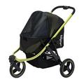 Beast Pet Jogging Stroller with 3-Wheel All-Terrain Dog-Cat Pram with Double Breaks Jet Black - Large