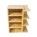 Almencla 1/12 Scale Dollhouse Bookcase Dolls House Furniture Ornament Living Room Classic Toy Miniature Room Wood Dollhouse Bookshelf