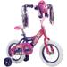 Huffy 12 in. Disney Princess Bike with Bubble-Maker 1 Speed Hot Pink/Indigo