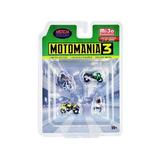 Motomania 3 Diecast 2 Figures & 2 Motorcycles Figure Set - Limited Edition to 4800 Pieces Worldwide for 1 by 64 Scale Models - 4 Piece