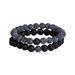 KIHOUT Clearance 2Pcs Natural Stone Chakra Tiger Eye Beads Bracelet Couples Matching Frosted Stone Bracelet for Women Men Girl Boy Best Friend Lovers Healing Friendship Unisex Jewelry Gift