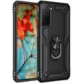 Military Grade Drop Impact for Samsung Galaxy S21 Plus Case Galaxy S21 Plus 5G Case 360 Metal Rotating Ring Kickstand Holder Armor Heavy Duty Shockproof Case for Galaxy S21 Plus Phone Case (Black)