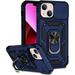 Hitaoyou iPhone 13 Cases Phone Case iPhone 13 iPhone 13 Case with Camera Cover & Kickstand Military Grade Shockproof Heavy Duty Protective with Magnetic Car Mount Holder Case for iPhone 13 Blue