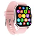 Jioakfa Gt20 Y13 Smart Watch Stainless Steel Strap With Bluetooth For Making Phone Calls Smart Watch Pink Free Size