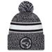 Men's New Era Heather Black England Patriots 2023 Inspire Change Cuffed Knit Hat With Pom