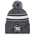 Men's New Era Heather Black York Giants 2023 Inspire Change Cuffed Knit Hat With Pom