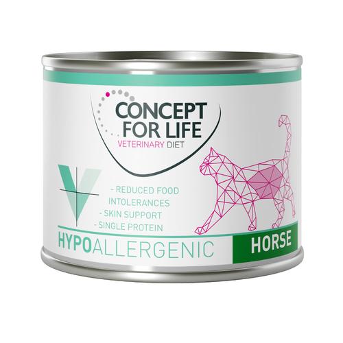 12x200 g Hypoallergenic Pferd Concept for Life Veterinary Diet Katzenfutter nass