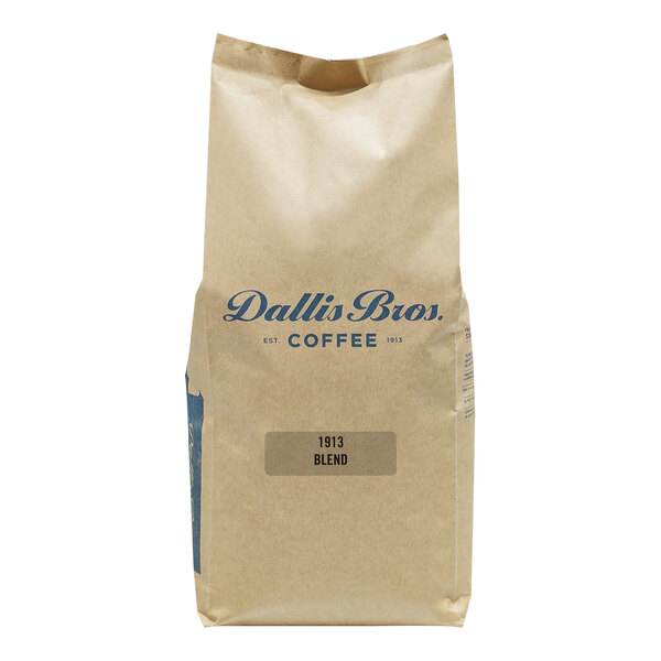 Dallis Bros 1913 Specialty Blend Whole Bean Coffee 5 lb. - 2/Case