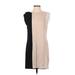 Love 21 Casual Dress - Shift: Black Solid Dresses - Women's Size Small