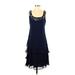 S.L. Fashions Casual Dress: Blue Dresses - Women's Size 4