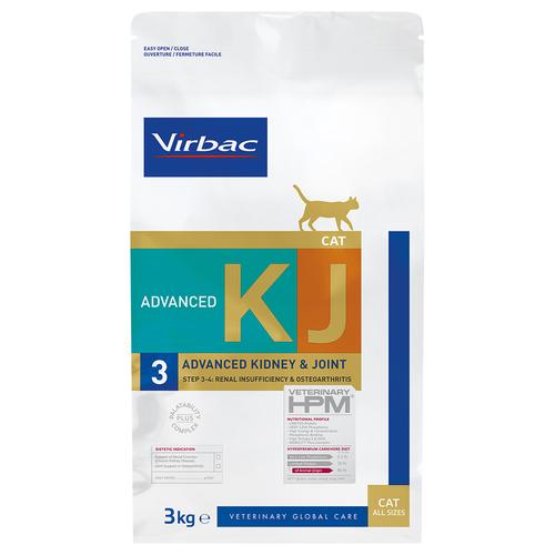 3kg Virbac Veterinary HPM Cat Advanced Kidney & Joint Support KJ3 Katzenfutter trocken