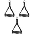 DITUDO 2 pcs Down Pull Muscle Grips Equipment Home Attachments Cable Parts Training Machine Press Pulling Hand Arm Lifting Strap Rings Exercise Household Rope Pulley Duty (Color : Blackx3pcs, Size