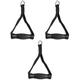 DITUDO 2 pcs Down Pull Muscle Grips Equipment Home Attachments Cable Parts Training Machine Press Pulling Hand Arm Lifting Strap Rings Exercise Household Rope Pulley Duty (Color : Blackx3pcs, Size