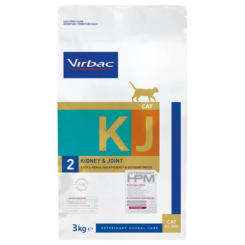 3kg Virbac Veterinary HPM Cat Kidney & Joint Support KJ2 Katzenfutter trocken