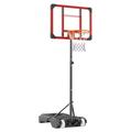 VEVOR Basketballkorb Outdoor Basketballständer 152,4–213,4 cm Einstellbare Höhe, Basketballanlage Schwarz Wetterbeständig Rostbeständig, Basketballkorb Standfuß mit Wasser oder Sand Mobil