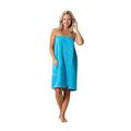 Robe Direct Women’s Terry Cloth Spa and Bath Towel Wrap with Adjustable Closure & Elastic Top, Navy, XXL