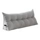 RAKTOV Lumbar Pillow for Bed Sofa Couch, Bedroom Reading Pillow Bolster Pillow, Triangle Headboard Reading Backrest Pillow Back Support with Removable Cover,100x50x20cm,Gray