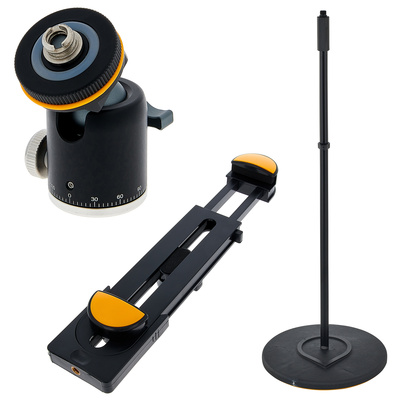 Roadworx Mic Stand Round Base Bundle