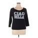 Next Level Apparel Sweatshirt: Black Graphic Tops - Women's Size X-Large