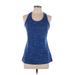 Nike Active Tank Top: Blue Activewear - Women's Size Large