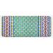 Green 0.1" x 47" L X 19" W Kitchen Mat - East Urban Home Moroccan Kitchen Mat 0.1 x 19.0 x 47.0 in blue/brown/red/yellow, | Wayfair