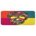 Multicolor 0.1" x 47" L X 19" W Kitchen Mat - East Urban Home Colorful Calavera Themed Artwork Catrina Day Of The Dead Mexican Culture Theme Kitchen Mat 0.1 x 19.0 x 47.0 in, | Wayfair