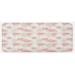 Pink 0.1 x 19 x 47 in Kitchen Mat - East Urban Home Soft Toned Spring Floral Motif w/ Peony Blossoms Petals Natural Image Brown Pale White Kitchen Mat, | Wayfair
