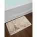 East Urban Home Fishing Net Marine Theme w/ Sea Stars & Shells Underwater Life Wooden Lighthouse Print Non-Slip Plush Bath Rug Memory Foam | Wayfair