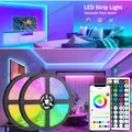 Bande Lumineuse LED pour Chambre à Coucher 1-5m 10m 15m 20m 30m Document 5050 RGB Décoration