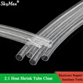 Tube thermorétractable transparent 1 ~ 50m 2:1 diamètre 0.6mm ~ 150mm réparation de fil