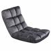 Trule Reclining Leather Floor Game Chair in Leather in Gray | 22.5 H x 21 W x 28 D in | Wayfair 961E3EC95D5F4B1088F251BF8FC45AFB