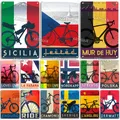 Plaque décorative en métal pour décoration murale de vélo affiche de vélo vélo vélo vélo vélo