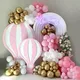 Guirxiété de Ballons Roses en Arc Kit de 18/36 Pouces Découpe de Ballons Chauds Décor de