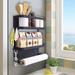 Prep & Savour Deangello 2 Tier Spice Rack Metal in Black | 13.2 H x 12.4 W x 3.9 D in | Wayfair 10915D7880ED48E3B9CCAB4695AA0AAC