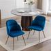 Mercer41 Arien Side Chairs Upholstered/Velvet/Metal in Blue | 30.51 H x 18.9 W x 24.02 D in | Wayfair 2E87E14F1A234CCBAB593CB515996CA4